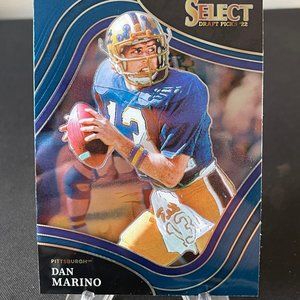 2022 Dan Marino Blue Panini Select Card #155 Dolphins/Pitt